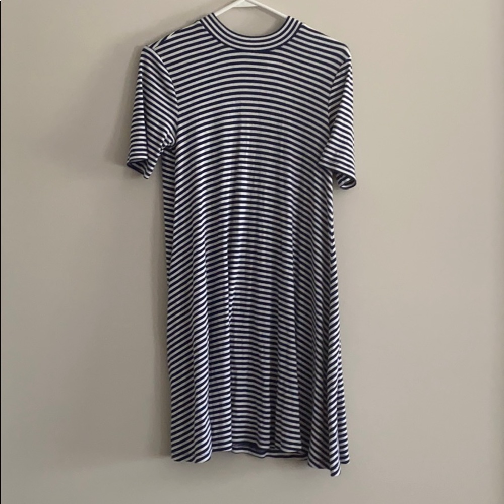 comfy striped knee length dress